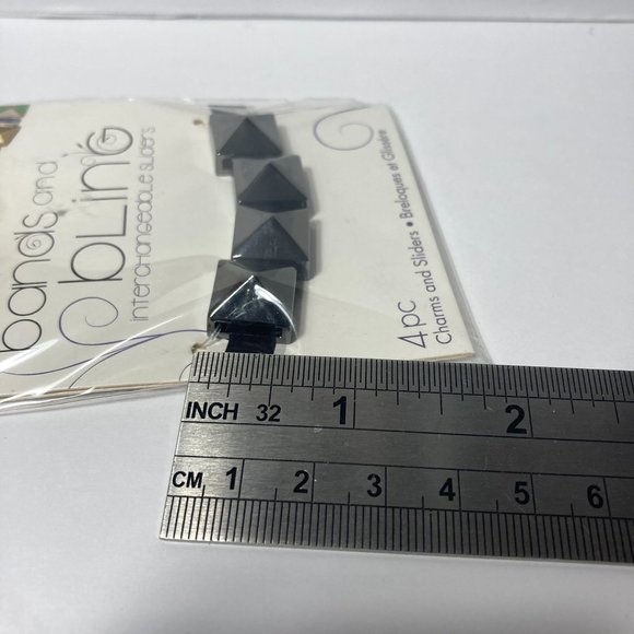 Jewelry Charm Sliders Black Blue 4 Packs Mix and Mingle Darice Bands and Bling - Picture 11 of 12